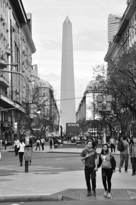 O Obelisco da Av. 9 de Julio, em Buenos Aires, capital da Argentina